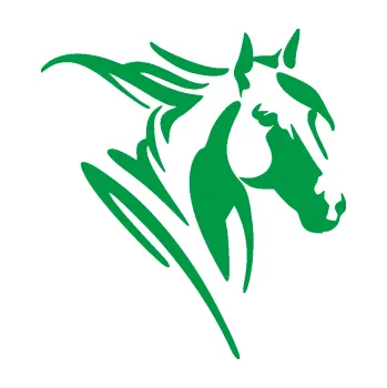 Samolepící dekorace Kůň 097 pravá (12 - zelená) SAMOLEPKA NA AUTO, NÁLEPKA, FÓLIE, POLEP, TUNING, VLASTNÍ TEXT, TISK, AUTOSAMOLEPKY.cz, POLEPY, OBRÁZEK, LOGO, 3D STICKERS