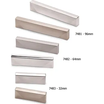 Nábytkové kování 748 - 96 mm, 800 matný chrom