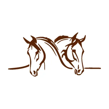 Samolepící dekorace SAMOLEPKA Koníci 006 levá (15 - hnědá) NA AUTO, NÁLEPKA, FÓLIE, POLEP, TUNING, VLASTNÍ TEXT, TISK, AUTOSAMOLEPKY.cz, POLEPY, OBRÁZEK, LOGO, SAMOLEPKY