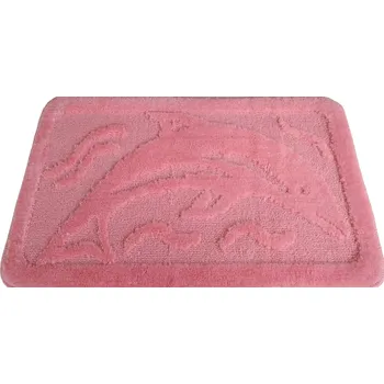 Koupelnová předložka Koupelnová předložka růžová delfín 50x80 cm