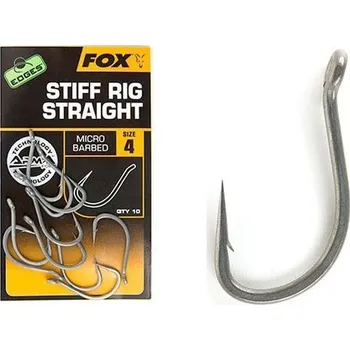 Rybářský háček FOX - Háčky Edges Stiff Rig Straight vel. 7