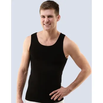 Nátělník GINA pánské nátělník, širší ramínka, bezešvé, jednobarevné Bamboo PureLine 58005P černá M/L