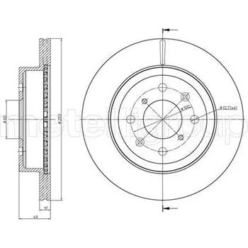 Brzdový kotouč Brzdový kotouč METELLI 23-0839C