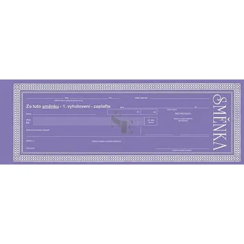 Směnka cizí 1113 nepropisovací, Optys