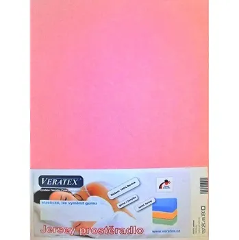 Jersey prostěradlo postýlka 70x140 cm (č. 8-růžová)
