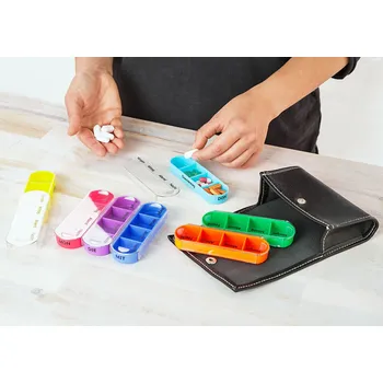 Dávkovač léků Weltbild Dávkovač léků v pouzdru týdenní