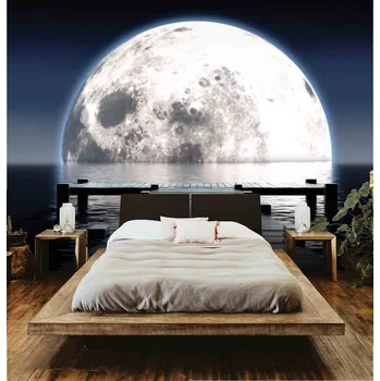 Fototapeta Tapeta Molo k měsíci (vliesová fototapeta)