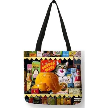 Nákupní taška TAŠKA, KAPSÁŘ S KOČKOU MLSALKOU + extra výběr z 4000 produktů