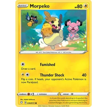 Sběratelská karetní hra Morpeko 036/072 - Shining Fates Typ karty: Non-Holo