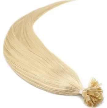 Příčesek 40cm vlasy evropského typu pro metodu keratin 0,7g/pr. – nejsvětlejší blond