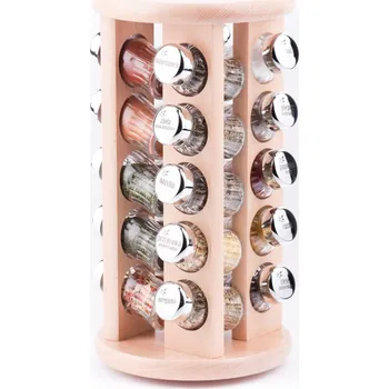 Kořenka GALD Sada kořenek v otočném stojanu 20 ks, přírodní