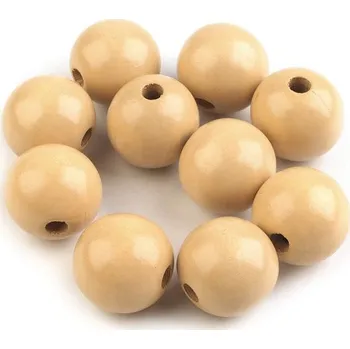 Dětské navlékací korálky Korálky dřevěné, 23 mm, buk