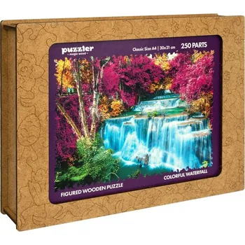 Puzzle DŘEVĚNÉ BAREVNÉ PUZZLE - Barevný vodopád