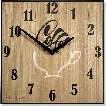 Hodiny Hodinky do kuchyně s krásným motivem kávy