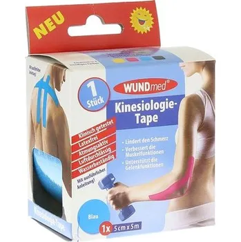 Tejpovací páska WUNDmed Kineziologická tejpovací páska—tyrkysová, 5cmx5m
