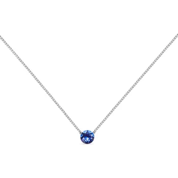Náhrdelník Náhrdelník modrý se Swarovski Elements Dotty N1088PP31CB Capri Blue S
