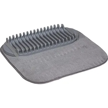 Odkapávač na nádobí 5five Simply Smart Odkapávací podložka na talíře a hrnky, 43 x 42 cm, šedá