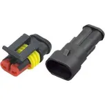 Hadex Konektor se zdířkou DJ7021-1.5-11+DJ7021-1.5-21 2P vodotěsný