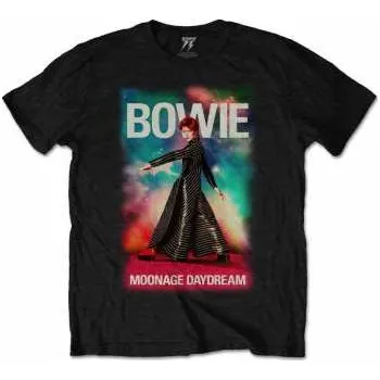 Pánské oblečení Merch David Bowie: David Bowie Unisex T-shirt: Moonage 11 Fade (x-large) XL
