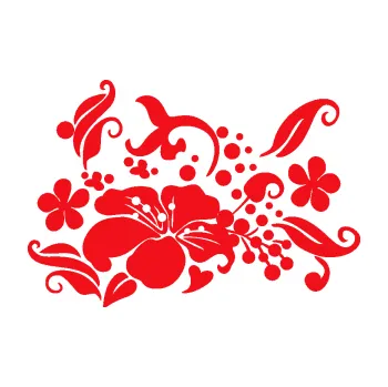 Samolepící dekorace SAMOLEPKA Květina dekor 024 pravá (10 - červená) NA AUTO, NÁLEPKA, FÓLIE, POLEP, TUNING, VLASTNÍ TEXT, TISK, AUTOSAMOLEPKY.cz, POLEPY, OBRÁZEK, LOGO, SAMOLEPKY