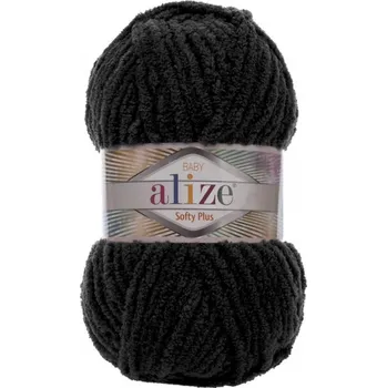 Příze Příze Alize Softy Plus 060 – Černá