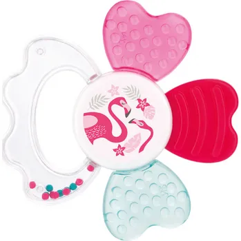 Canpol babies Chrastítko s kousátkem Animals Zvíře: Plameňák