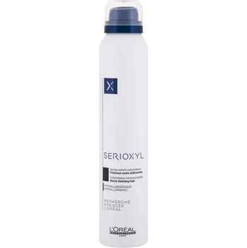 Stylingový přípravek L´Oréal Professionnel Serioxyl Volumizing Coloured sprej pro zakrytí řídnoucích vlasů černý 200 ml