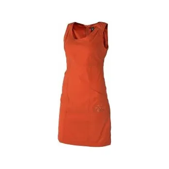 Dámské šaty WARMPEACE FRIDAY BETTER burnt ochre XS; Oranžová šaty + DÁREK DLE VÝBĚRU!