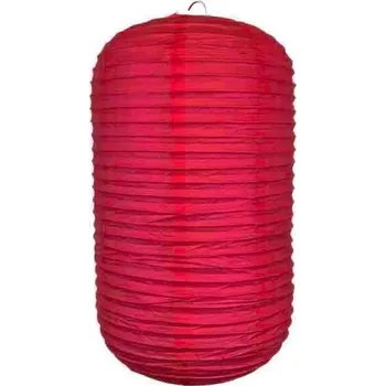 Party dekorace Lampion party, japonský, dekorativní, oválný, červený 33x21cm Červená 22cm