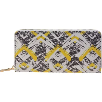 Peněženka Bílo žluto černá peněženka s motivem - 19*10 cm