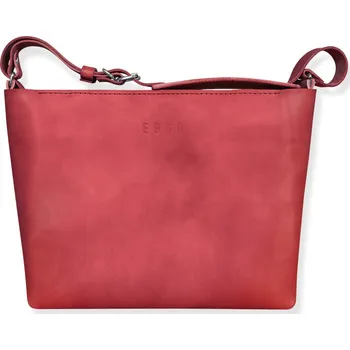 Kabelka Eggo Gennep dámská kožená kabelka a psaníčko 2 v 1 Červená