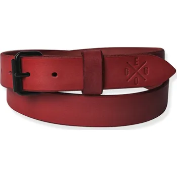 Opasek Eggo Murdock M black kožený pásek Červená
