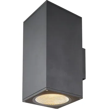 Venkovní osvětlení SLV 1003438 Enola Square Up/Down L, venkovní nástěnné svítidlo, LED 53W 3000/4000K, antracit, výška 33,2cm, IP65
