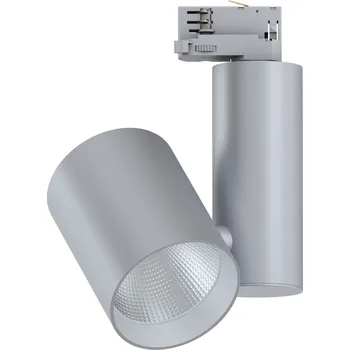 Osvětlení Paulmann 91334 ProRail3 Zeuz, stříbrný reflektor, 33W LED 3000K 15° stmívatelný, výška 24,1cm