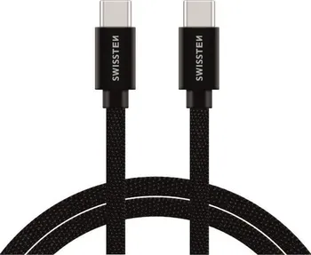 Datový kabel Swissten USB-C 1,2 m černý