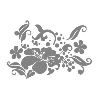Samolepící dekorace SAMOLEPKA Květina dekor 024 pravá (17 - šedá) NA AUTO, NÁLEPKA, FÓLIE, POLEP, TUNING, VLASTNÍ TEXT, TISK, AUTOSAMOLEPKY.cz, POLEPY, OBRÁZEK, LOGO, SAMOLEPKY