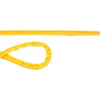 Bavlněná úpletová paspulka ve žluté barvě 43700