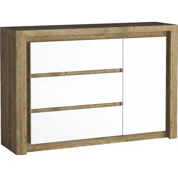 Komoda Komoda jednodvéřová se zásuvkami dub ribbeck/bílá LIVINIO L-15