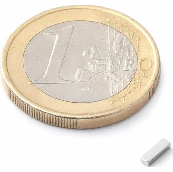 Dekorativní magnet SOLLAU Neodymový magnet hranol 5x1.5x1 mm, N42, poniklovaný