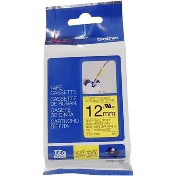 Papír Brother - TZe-FX631, žlutá / černá, 12 mm, s flexibilní páskou TZEFX631