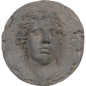 Nástěnná kulatá dekorace hlavy - Ø 42*18 cm