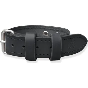 Obojek pro psa Eggo Lorenz velký kožený obojek pro psy Černá