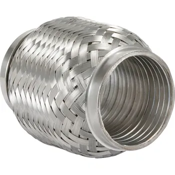 Výfuková trubka Powersprint flexibilní dvojitě pletená spojka (vlnovec) typ HDD (s vnitřní spirálou) s vnitřním průměrem 60 mm, délka 200 mm