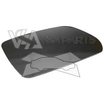 Auto zrcátko TYC Sklo pravého zrcátka vyhřívané - Octavia II - TYC