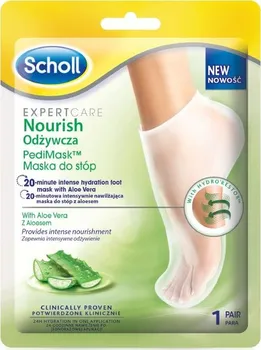 Kosmetika na nohy Scholl Expert Care Nourishing Foot Mask Aloe Vera 1 pár