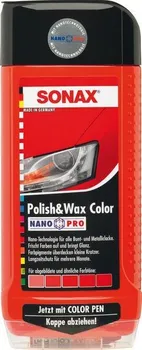 Autovosk SONAX Polish & Wax Color barevná leštěnka červená