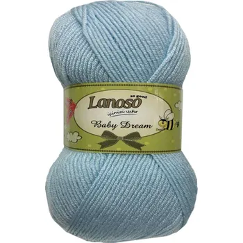 Příze Příze Baby Dream 981 světle modrá Lanoso