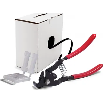 Obalový materiál UNIPACK Balicí sada EASY - lehké aplikace Sada: Napínák H25, plastové spony 12 mm, PP páska v kartonu 12x0.5 mm. Pevnost pásky v tahu je 125 kg.