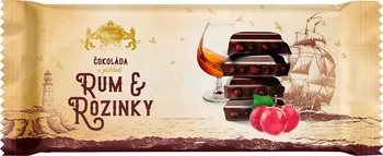 Čokoláda CARLA Tabulková čokoláda rozinky/rum 200 g