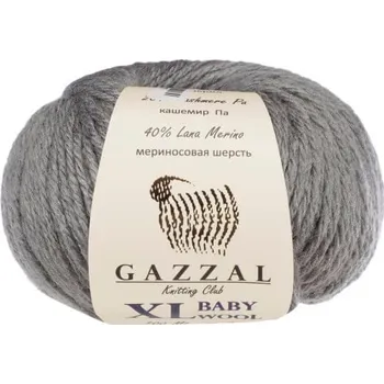 Příze Příze Baby Wool XL 818 šedá Gazzal